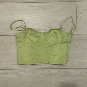 Edikted Green Bustier Top